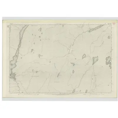 1873 Map of Sutherland, Sheet XLIII, 1878 Print