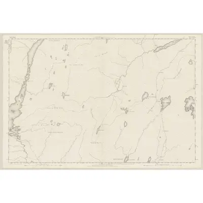 1873 Map of Sutherland, Sheet XLIII, 1878 Print