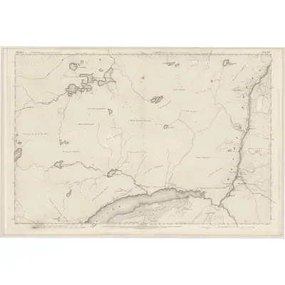 1873 Map of Sutherland, Sheet XLIV, 1878 Print