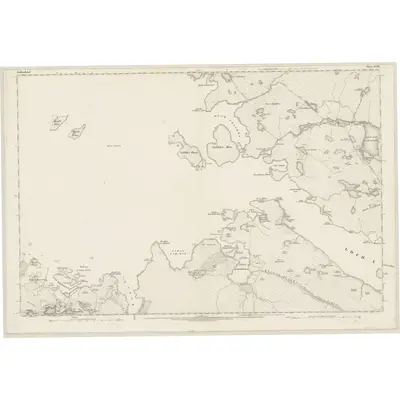 1875 Map of Sutherland, Sheet XLIX, 1878 Print