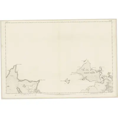 1875 Map of Sutherland, Sheet XLVIII, 1878 Print