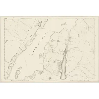 1874 Map of Sutherland, Sheet XV, 1878 Print