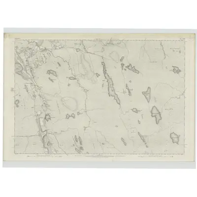 1873 Map of Sutherland, Sheet XVIII, 1878 Print