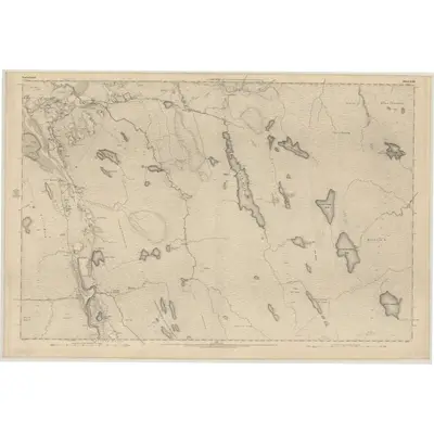 1873 Map of Sutherland, Sheet XVIII, 1878 Print
