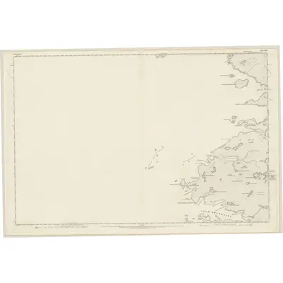 1875 Map of Sutherland, Sheet XXI, 1878 Print