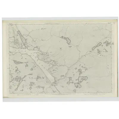 1875 Map of Sutherland, Sheet XXII, 1878 Print