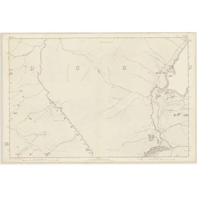 1874 Map of Sutherland, Sheet XXIII, 1878 Print
