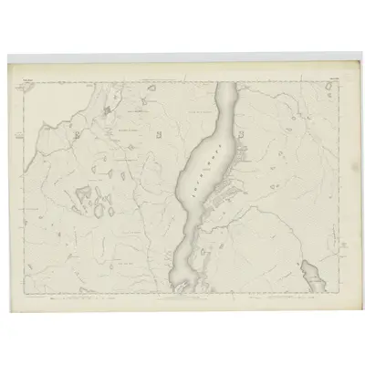 1874 Map of Sutherland, Sheet XXIV, 1878 Print