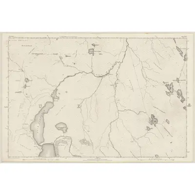 1874 Map of Sutherland, Sheet XXVI, 1878 Print