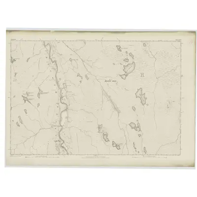 1873 Map of Sutherland, Sheet XXVII, 1878 Print