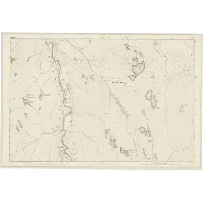 1873 Map of Sutherland, Sheet XXVII, 1878 Print