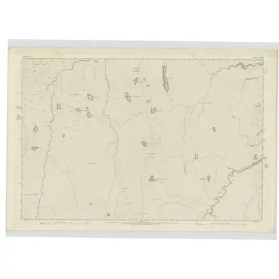 1873 Map of Sutherland, Sheet XXVIII, 1878 Print