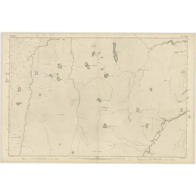 1873 Map of Sutherland, Sheet XXVIII, 1878 Print