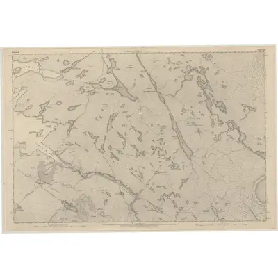 1875 Map of Sutherland, Sheet XXXI, 1878 Print