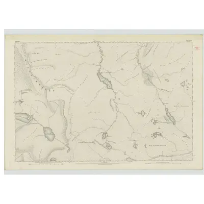 1874 Map of Sutherland, Sheet XXXII, 1878 Print