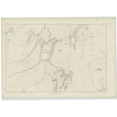 1874 Map of Sutherland, Sheet XXXIV, 1878 Print