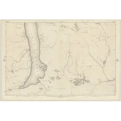 1874 Map of Sutherland, Sheet XXXV, 1878 Print
