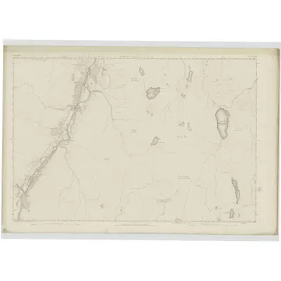 1873 Map of Sutherland, Sheet XXXVI, 1878 Print