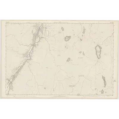 1873 Map of Sutherland, Sheet XXXVI, 1878 Print