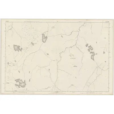 1873 Map of Sutherland, Sheet XXXVII, 1878 Print