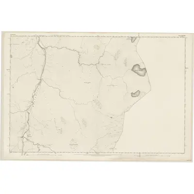1873 Map of Sutherland, Sheet XXXVIII, 1878 Print