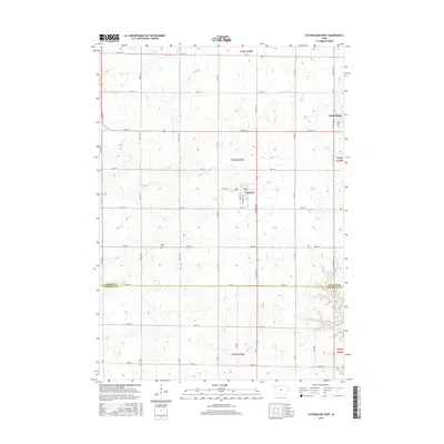 2015 Map of Sutherland West, 2015 Print
