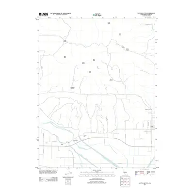 2012 Map of Sutter Buttes, 2012 Print
