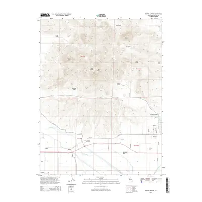 2015 Map of Sutter Buttes, 2015 Print