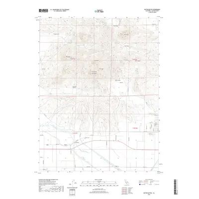 2018 Map of Sutter Buttes, 2018 Print