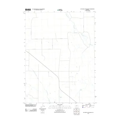 2011 Map of Suttlers Canyon West, 2011 Print