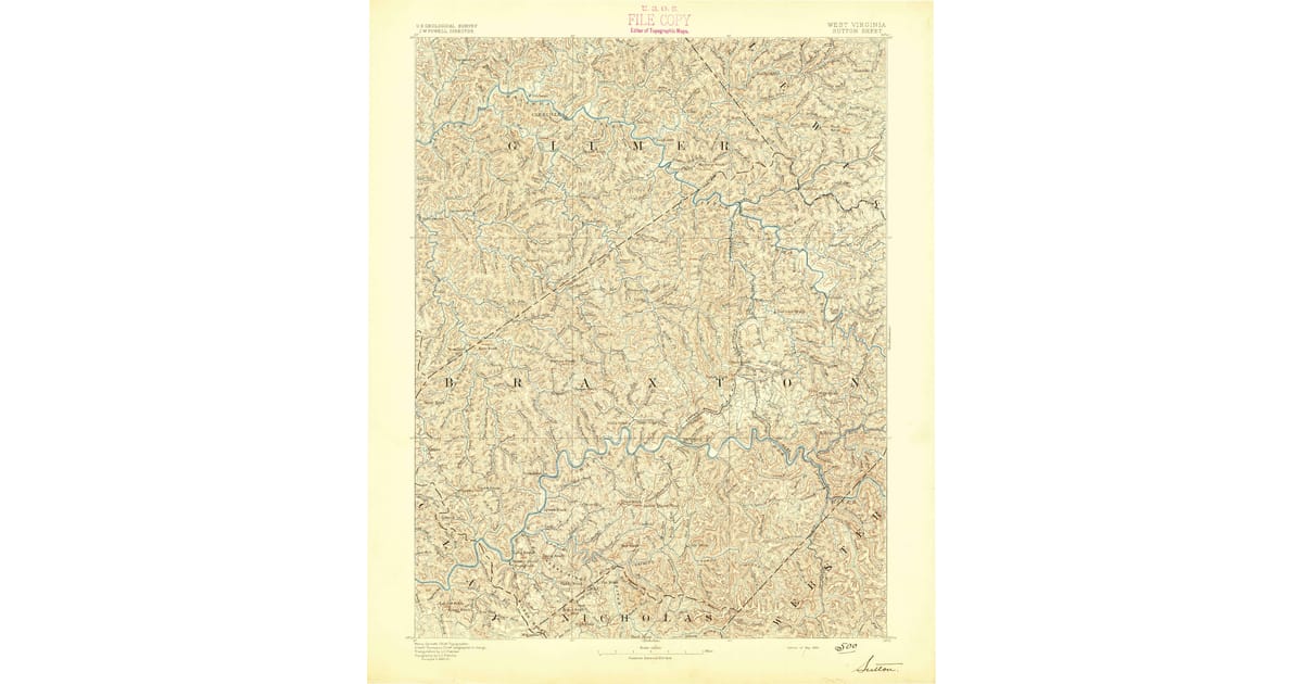 1800s (19th Century) Maps of Gilmer County, WV | Pastmaps