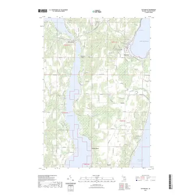 2023 Map of Suttons Bay, 2023 Print