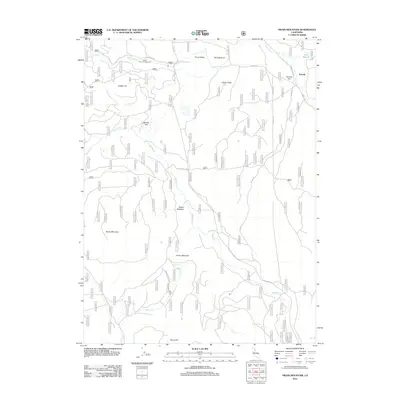 2012 Map of Swain Mountain, 2012 Print