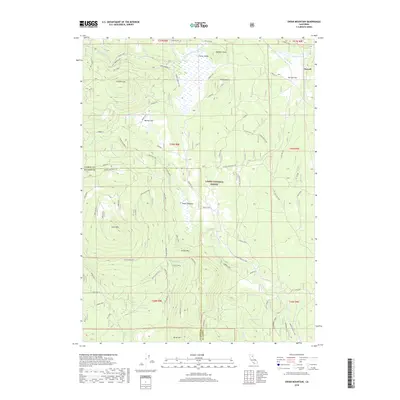 2018 Map of Swain Mountain, 2018 Print