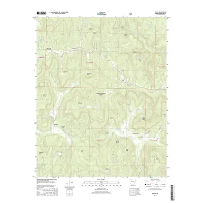 2017 Map of Swain, 2017 Print