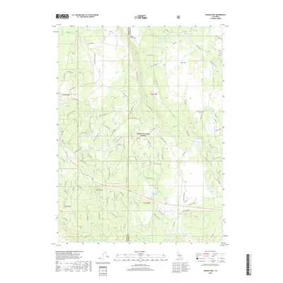 2018 Map of Swains Hole, 2018 Print