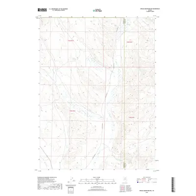 2018 Map of Swales Mountain NW, 2018 Print