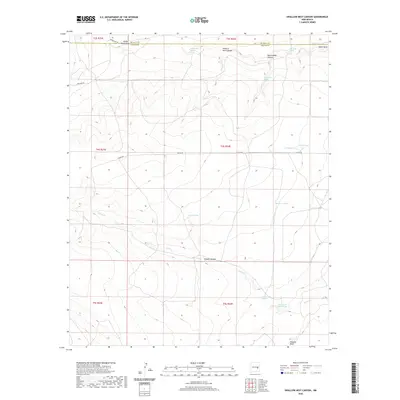 2020 Map of Swallow Nest Canyon, 2020 Print