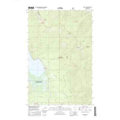 2017 Map of Swan Lake, 2017 Print