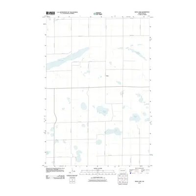 2011 Map of Swan Lake, 2011 Print