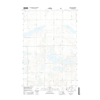 2014 Map of Swan Lake, 2014 Print