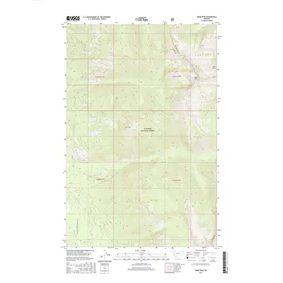 2017 Map of Swan Peak, 2017 Print
