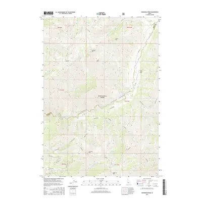 2017 Map of Swanholm Peak, 2017 Print