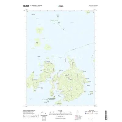 2021 Map of Swans Island, 2021 Print