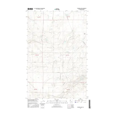 2017 Map of Swanson Lakes, 2017 Print