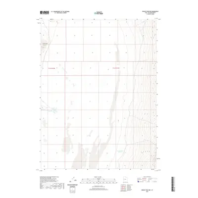 2020 Map of Swasey Peak NW, 2020 Print