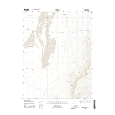 2014 Map of Swasey Peak SW, 2014 Print