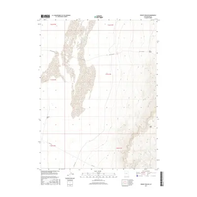 2017 Map of Swasey Peak SW, 2017 Print