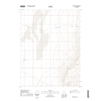 2020 Map of Swasey Peak SW, 2020 Print