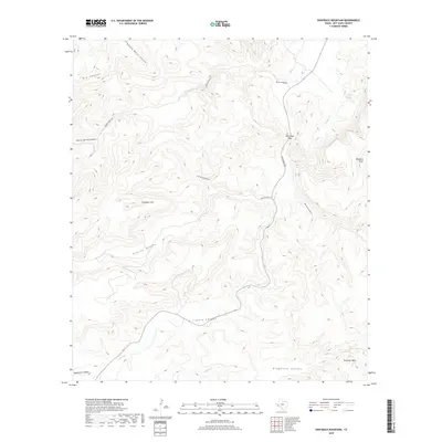 2019 Map of Swayback Mountain, 2019 Print